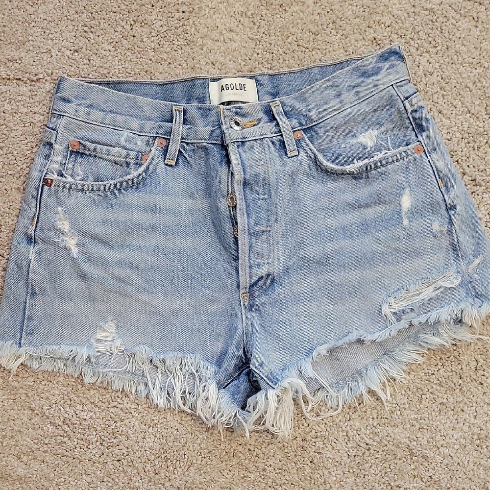 Worn Once Agolde Parker Jean Shorts Size 27